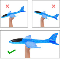 PowerTRC two 17.5 inch red and blue throwing foam airplane gliders - view 10