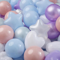 TRENDPLAY ball pit balls in star, heart and round shapes with pastel colors - view 26