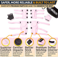 Skitch kids protective gear set with knee pads, elbow pads, wrist guards and bag - view 10