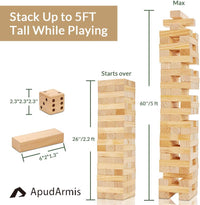 ApudArmis 60 Pcs Tumble Tower - Burlywood / L-Stack to 5 FT - image 3