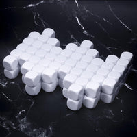 22MM Rounded Blank Six Sided Dice Lianshi Teaching Created Sesources - 100Pcs / White - image 3