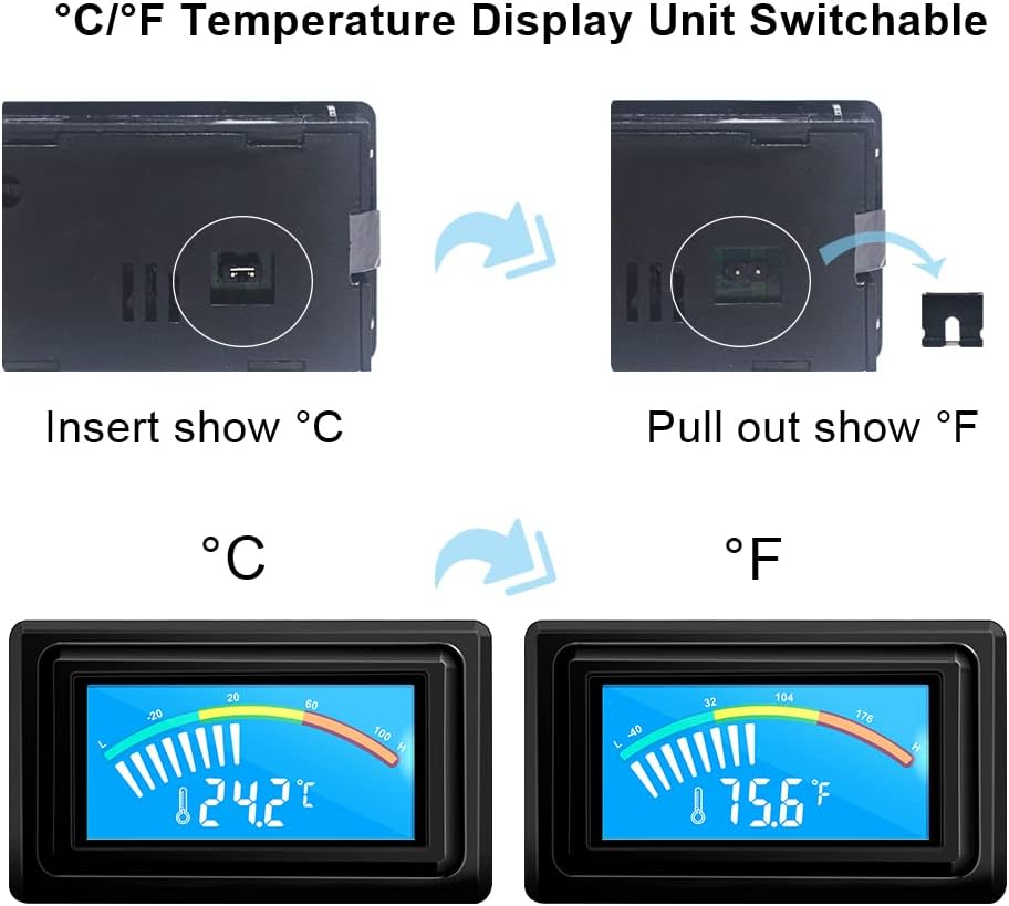 KETOTEK Digital Thermometer Temperature Gauge USB Power Supply - USB Interface - image 3