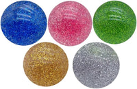 Kikeep large 45mm glitter bouncy balls made of natural rubber - view 4