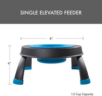 Dexas Pets Elevated Pet Feeder, 4 Cup Capacity - Small/1.5 Cup Capacity / Pro Blue - image 2