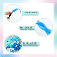 260 Balloons - Clear Long Balloons for Tying Balloon Arch & Balloon Ties – Fun for Kids & Family - Dark Blue - image 4