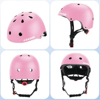 Kids Bike Skateboard Helmet Pad Set - S(18"-20.5"/ 2 -7years) / Pink - image 4