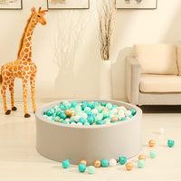 GOGOSO 100 pastel bear-shaped and round ball pit balls with zipper storage bag - view 20