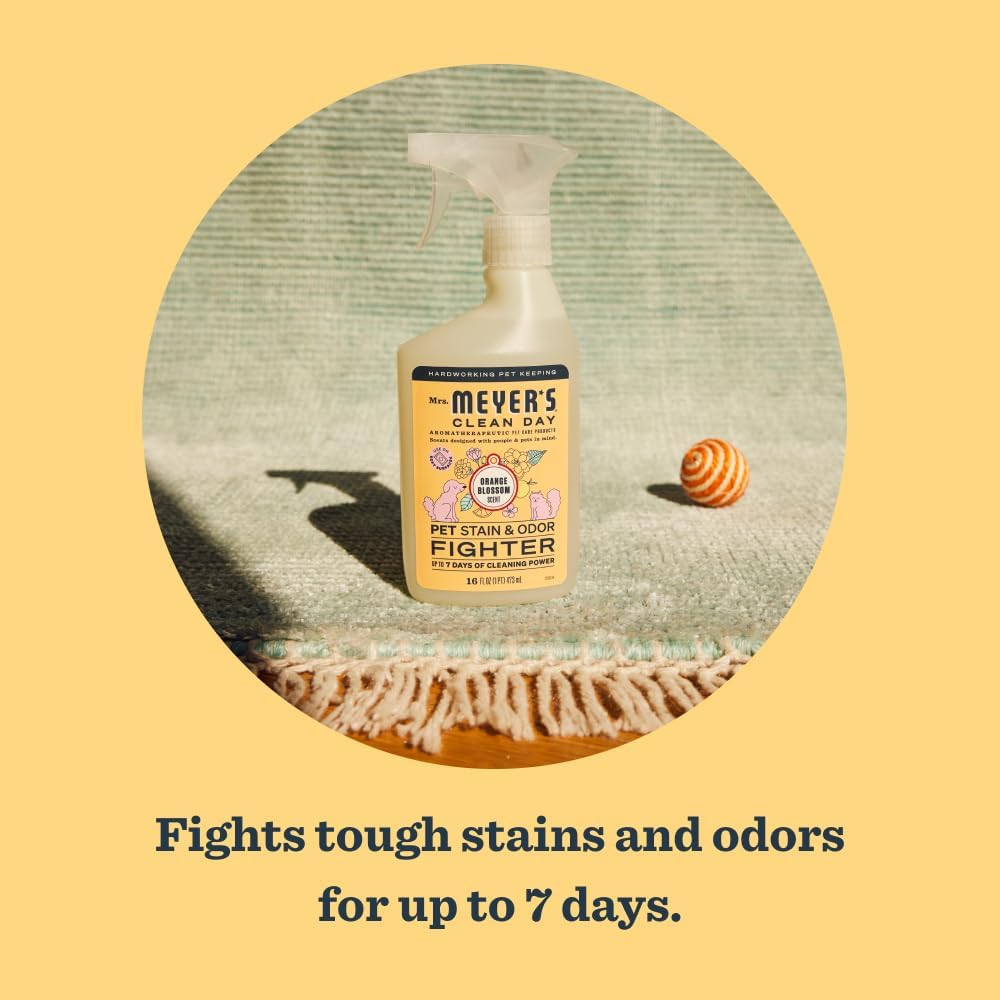 Mrs. MEYER'S CLEAN DAY Pet Stain & Odor Fighter - Orange Blossom / 16 Fl Oz (Pack of 2) - image 3