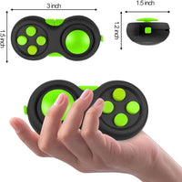 UOOEFUN fidget controller pad with joystick, buttons and gear roller, black and green - view 5