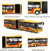 Crelloci City Bus Toy for Kids - Yellow - image 3