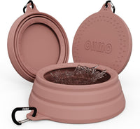 OHMO Spill Proof Collapsible Dog Bowl - 34oz / Coral