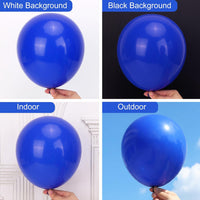 RUBFAC Balloons Black Balloon Arch for Black Birthday Decorations - Royal Blue - image 4