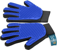 Pet Grooming Gloves – Efficient Dog & Cat Grooming Gloves 2-in-1 Deshedding Glove & Massage Mitt