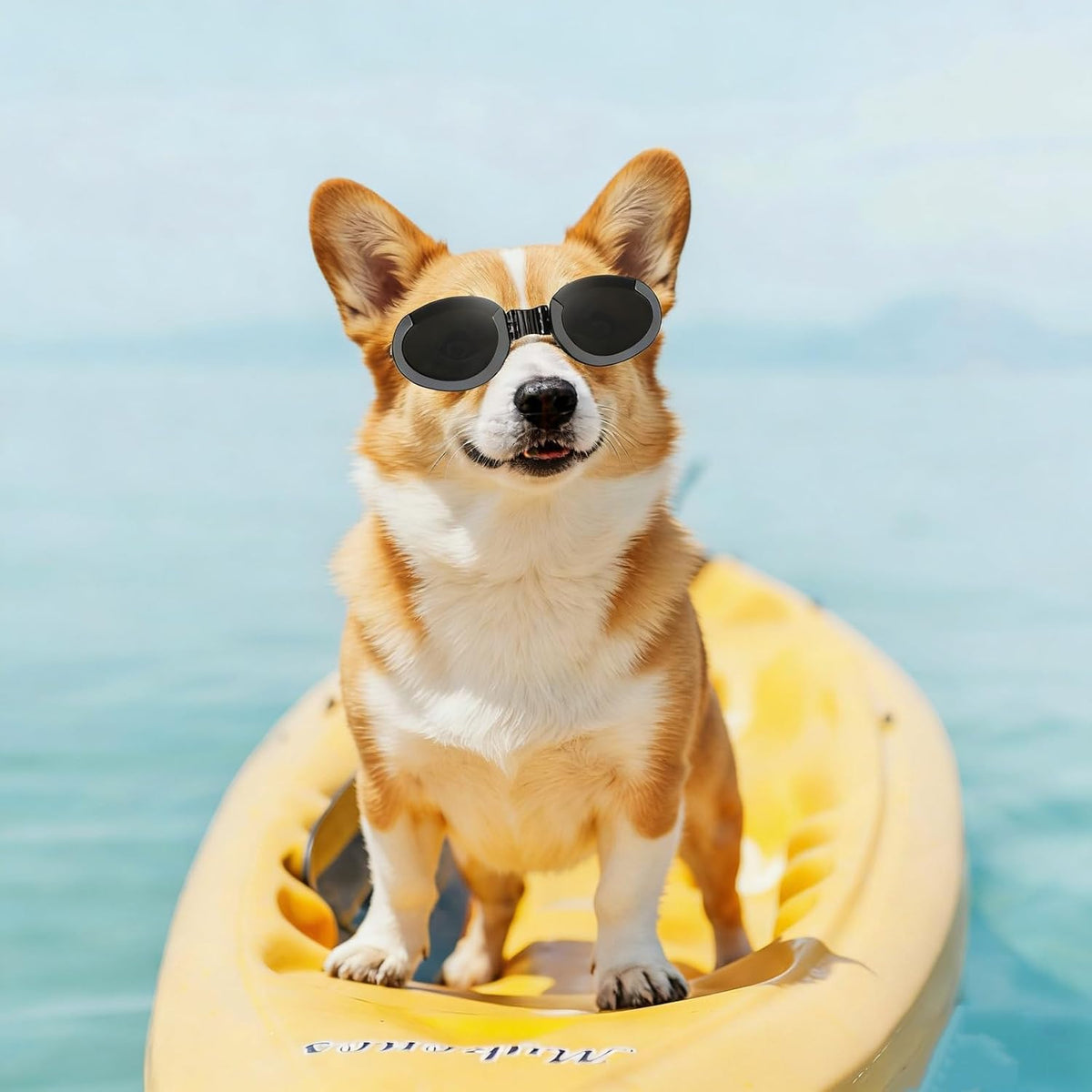 Clear Dog Goggles for Small Dogs - Clear & Black / Medium - image 3