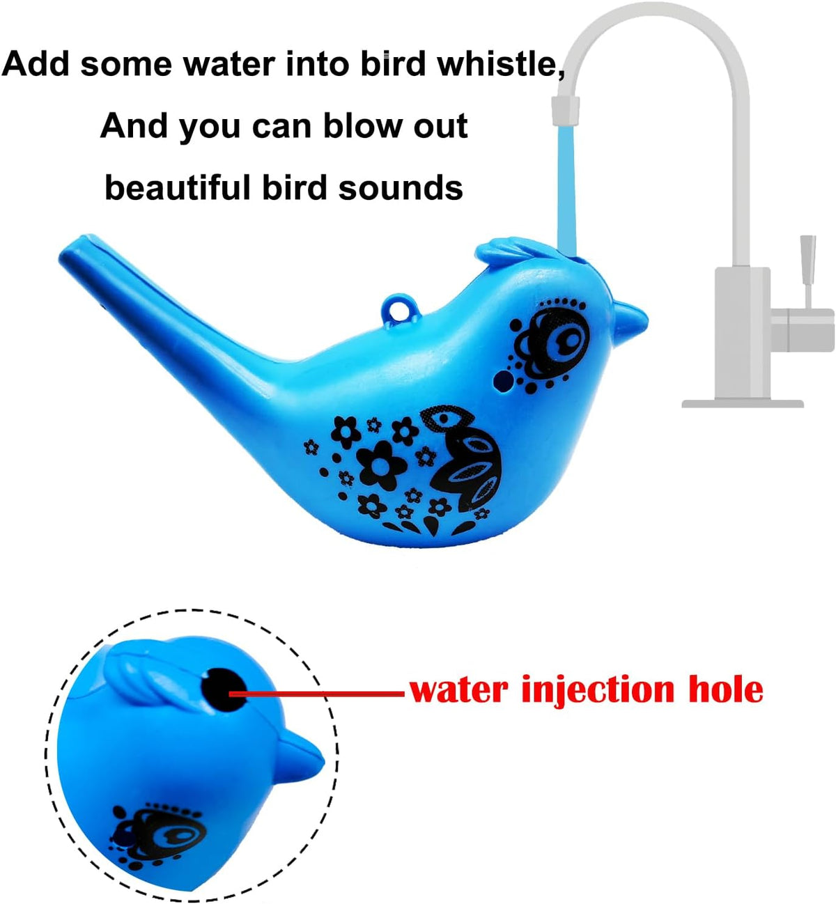 24 Pcs Bird Water Whistle Party Whistles for Kids Novelty Water - image 3