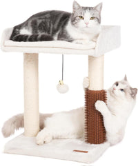 Cat Tree Tower for Large Cats Cat Scratching Post with Bed 20X16” – Essentials for Cats - Medium / Beige