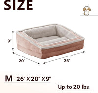 Cat Couch for Pets, Washable Cat Beds for Indoor Cats - Pink / 26"L x 20"W x 9"Th - image 4