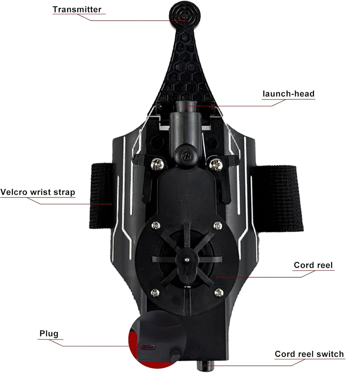 HNCSFW Spider Silk Launcher for Kids, Web Shooters - (Black 2 - image 2