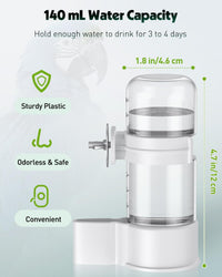 Pawfly 2 Pcs Bird Water Dispenser, Automatic Water Feeder - 1 PC / White - image 2