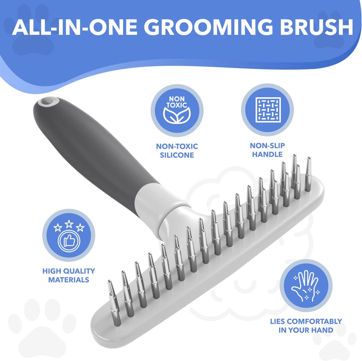 DOGI Deshedding Brush, Undercoat Rake for Dogs, Cats, Matted - White - image 2
