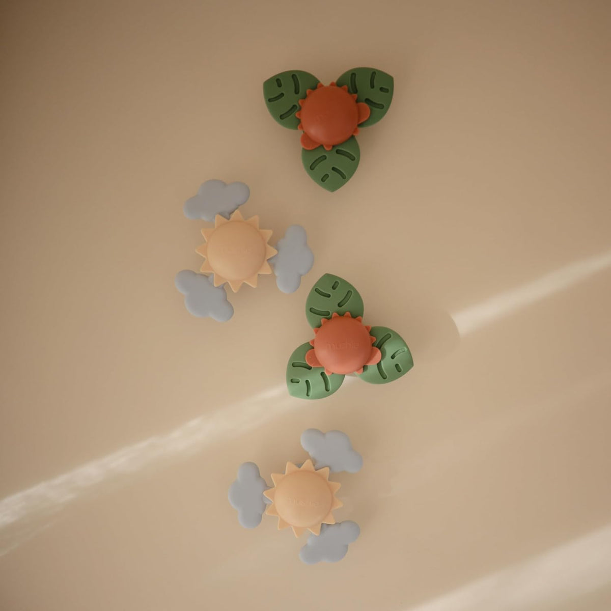 mushie Suction Spinner Ball Toy - Sunshine - image 3