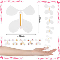 LOMIMOS 20PCS Flying Butterfly - 20pcs White skeleton - image 2