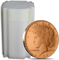 Unique Metals Walking Liberty 1 oz .999 Copper Rounds - Peace Dollar