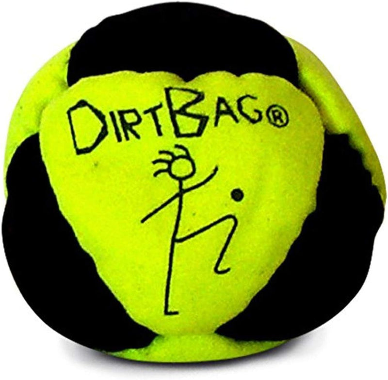 World Footbag Dirtbag – Fun for Kids & Family - Neon Yellow/Black / 2.5"