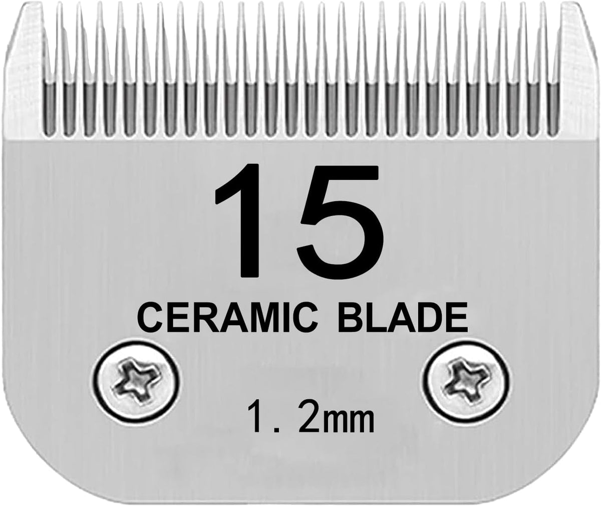 TRAH 3-3/4FC Blade Dog Grooming Clipper Replacement Blades Compatible - 15# 1.2mm