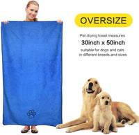 KinHwa Dog Towels for Drying Dogs - 30inchx50inch / Dark-blue - image 3