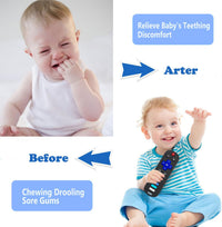 2Pcs Silicone Teething Toys - Rose Red - image 2