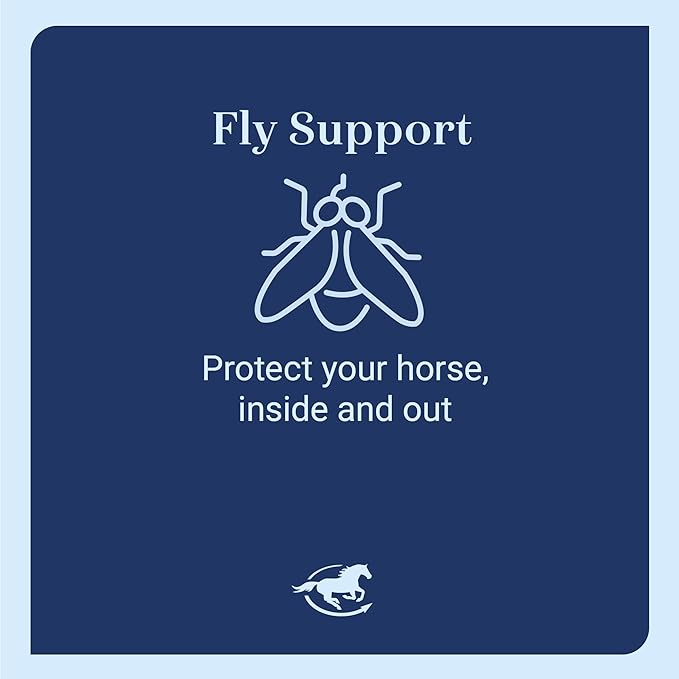 SmartEquine Fly Mask with UV Protection, Ears, and Mesh | Wide Secure Closure | UV Fly Mask for Horses (Horse)