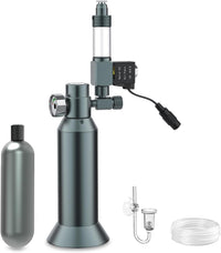 FZONE Desktop Aquarium CO2 System, 5/8" & 3/8" Compatible - 80g
