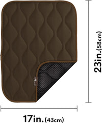 Paw Inspired Washable Padded Crate Mats for Dogs - 24 Inch / Dark Brown - image 2