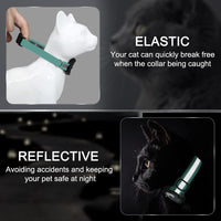 Reflective AirTag Cat Collar - Green / XS(7"-9") - image 2