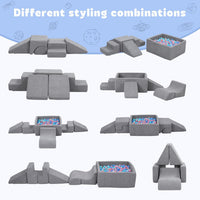 STAOLENE 6 piece soft foam climbing blocks for toddlers with ball pit, stairs and ramps - view 10
