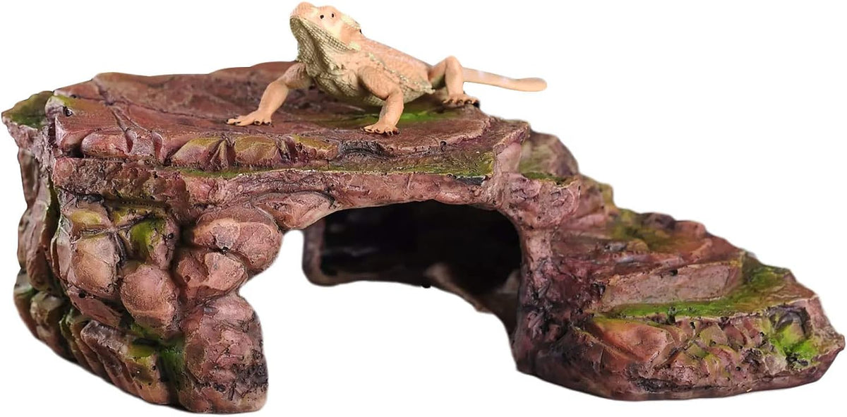 IBWell Turtle Basking Climbing Platform Aquarium Fish Tank Ornament - Sienna