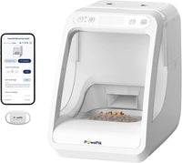 Automatic Microchip RFID Cat Feeder, 16-Cup - White