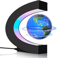 Magnetic Levitating Floating Globe with LED Lights - Blue Globe