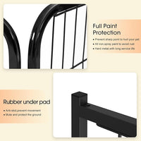 BestPet Dog Playpen Indoor 24 inch 8 Panels Metal Dog Pen Pet Dog Fence Outdoor Exercise Pen with Doors,Pet Puppy Playpen for RV Camping Yard, Black