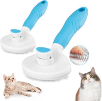 Self Cleaning Slicker Brush - 2Pack Blue