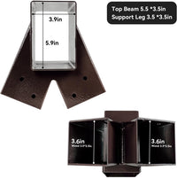 ABUSA heavy duty A-frame swing set brackets with 4 swing hangers and bolts - view 14