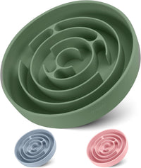 Coomazy Extra Large Slow Feeder Bowl - Avocado Green / XL