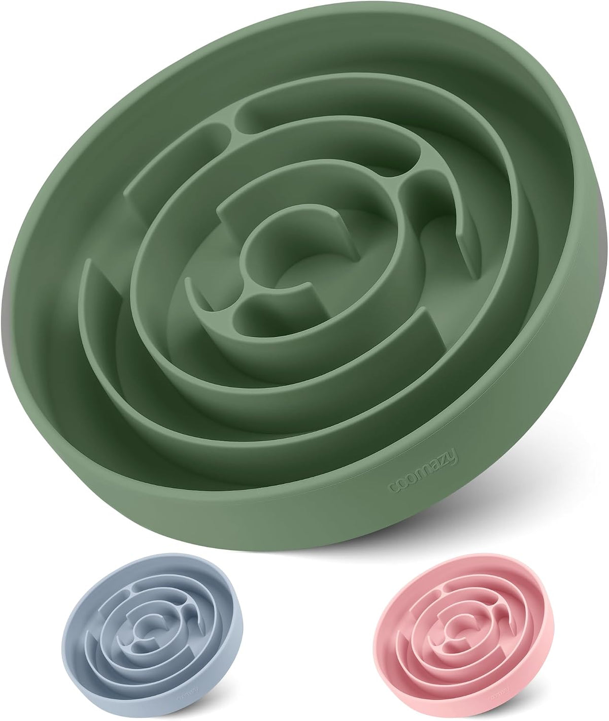Coomazy Extra Large Slow Feeder Bowl - Avocado Green / XL