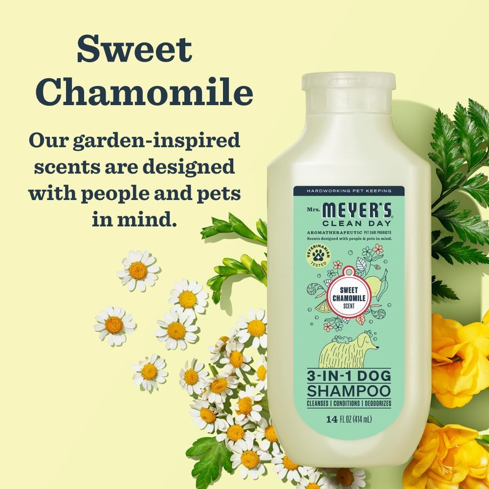 MRS. MEYER'S Clean Day Dog Deodorizing Spray, White Peach Scent - Sweet Chamomile / 14oz (Pack of 3) - image 3