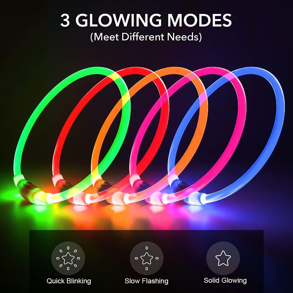 Light Up Dog Collar – Essentials for Dogs - Green (70cm) - image 2