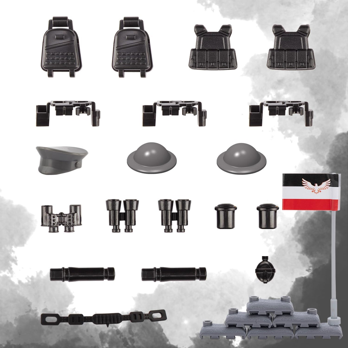 HIMIRICH black military weapons pack accessories for mini figures - view 20