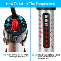 DaToo 50 Watt Aquarium Heater Submersible Adjustable Temperature Fish - 50Watt - image 3