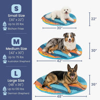 Travel Dog Bed, Foldable & Packable with Carry Bag, Black - Sunset Surf / Small - image 4