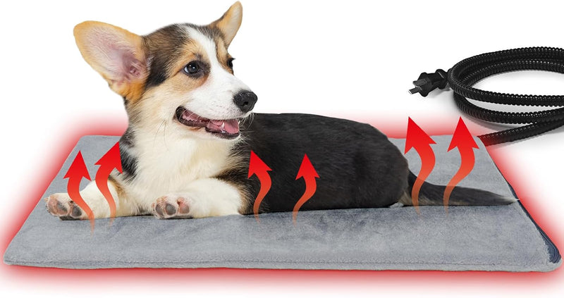 Pet Heating Pad for Cats and Dogs, cat House Heated Cat Bed - Large / Auto Temperature